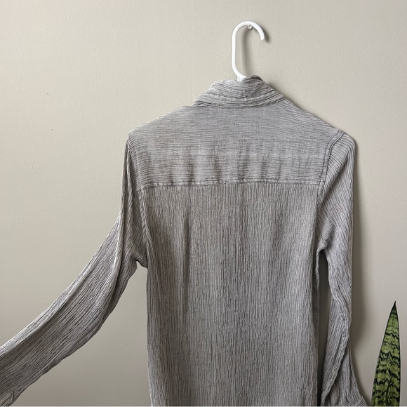 Express Gray and Black Small Button Down - Picture 3 of 5